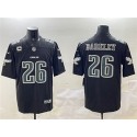 Philadelphia Eagles #26 Saquon Barkley Black Fashion With 3-Star C Patch Vapor Untouchable Limited Stitched Jersey