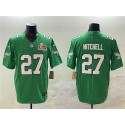 Philadelphia Eagles #27 Quinyon Mitchell Green 2025 Super Bowl LIX Patch F.U.S.E. Throwback Vapor Untouchable Limited Stitched Jersey