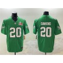 Philadelphia Eagles #20 Brian Dawkins Green 2025 Super Bowl LIX Patch F.U.S.E. Throwback Vapor Untouchable Limited Stitched Jersey