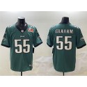 Philadelphia Eagles #55 Brandon Graham Green 2025 Super Bowl LIX Patch Vapor Untouchable Limited Stitched Jersey