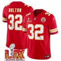 Kansas City Chiefs #32 Nick Bolton Red 2025 F.U.S.E. Super Bowl LIX Patch Vapor Untouchable Limited Stitched Jersey