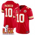 Kansas City Chiefs #10 Isiah Pacheco Red 2025 F.U.S.E. Super Bowl LIX Patch Vapor Untouchable Limited Stitched Jersey