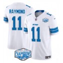 Detroit Lions #11 Kalif Raymond White 2024 NFC North Champions F.U.S.E. Vapor Limited Stitched Jersey
