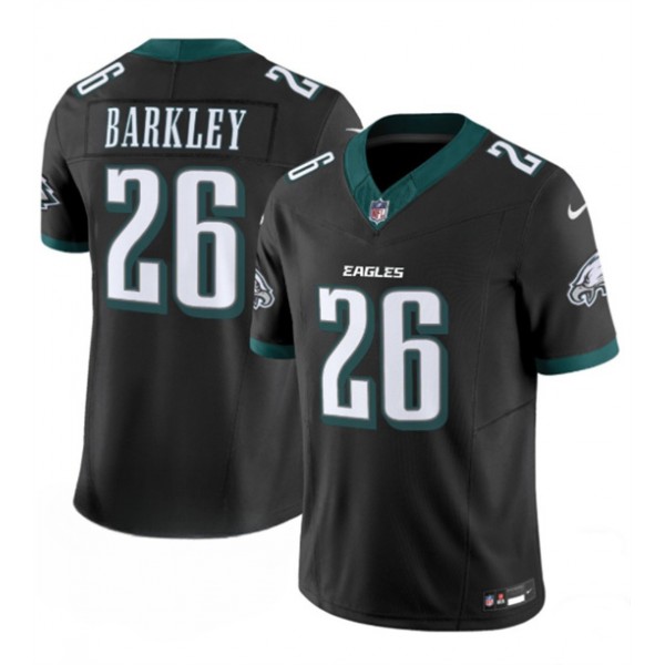 Philadelphia Eagles #26 Saquon Barkley Black 2024 New F.U.S.E. Vapor Untouchable Limited Stitched Jersey
