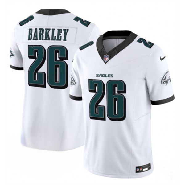 Philadelphia Eagles #26 Saquon Barkley White 2024 New F.U.S.E. Vapor Untouchable Limited Stitched Jersey