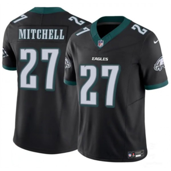 Philadelphia Eagles #27 Quinyon Mitchell Black 2024 New F.U.S.E. Vapor Untouchable Limited Stitched Jersey