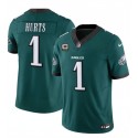 Philadelphia Eagles #1 Jalen Hurts Green 2024 New F.U.S.E. Vapor Untouchable Limited Stitched Jersey