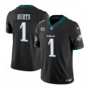 Philadelphia Eagles #1 Jalen Hurts Black 2024 New F.U.S.E. Vapor Untouchable Limited Stitched Jersey