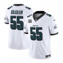 Philadelphia Eagles #55 Brandon Graham White 2024 With 4-Star C Patch F.U.S.E. Vapor Untouchable Limited Jersey