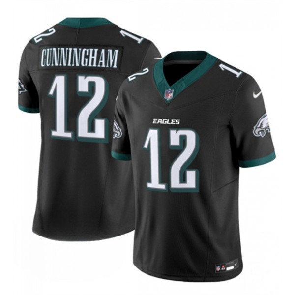 Philadelphia Eagles #12 Randall Cunningham Black 2024 New F.U.S.E. Vapor Untouchable Limited Jersey