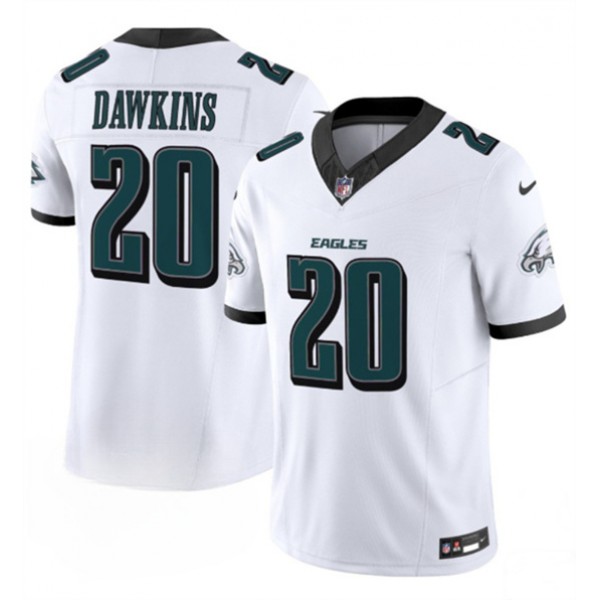 Philadelphia Eagles #20 Brian Dawkins White 2024 New F.U.S.E. Vapor Untouchable Limited Jersey