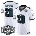 Philadelphia Eagles #20 Brian Dawkins White 2024 New NFC East Champions F.U.S.E. Vapor Untouchable Limited Stitched Jersey