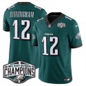 Philadelphia Eagles #12 Randall Cunningham Green 2024 New NFC East Champions F.U.S.E. Vapor Untouchable Limited Stitched Jersey