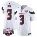 Houston Texans #3 Tank Dell White F.U.S.E. 2024 AFC South Division Champions Vapor Limited Stitched Jersey