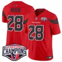 Houston Texans #1 Stefon Diggs Red F.U.S.E. 2024 AFC South Division Champions Vapor Limited Stitched Jersey