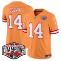 Tampa Bay Buccaneers #14 Chris Godwin Orange 2024 F.U.S.E. NFC South Division Champions Limited Stitched Jersey