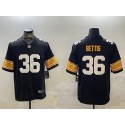 Pittsburgh Steelers #36 Jerome Bettis Black Vapor Untouchable Stitched Jersey