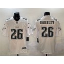 Philadelphia Eagles #26 Saquon Barkley White Fashion Vapor Untouchable Limited Stitched Jersey