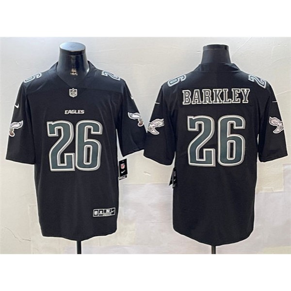 Philadelphia Eagles #26 Saquon Barkley Black Fashion Vapor Untouchable Limited Stitched Jersey