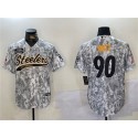 Pittsburgh Steelers #90 T.J. Watt 2024 Arctic Camo Salute To Service Stitched Jersey