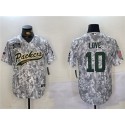 Green Bay Packers #10 Jordan Love 2024 Arctic Camo Salute To Service Stitched Jersey
