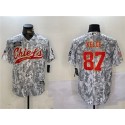 Kansas City Chiefs #87 Travis Kelce 2024 Arctic Camo Salute To Service Stitched Jersey