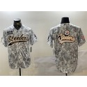 Pittsburgh Steelers Team Big Logo 2024 Arctic Camo Salute To Service Stitched Jersey
