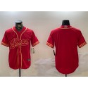 San Francisco 49ers Blank Red Cool Base Stitched Jersey