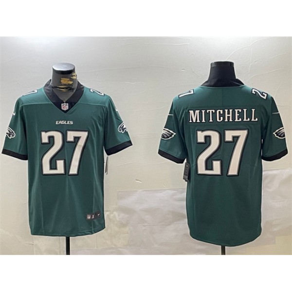 Philadelphia Eagles #27 Quinyon Mitchell Green Vapor Untouchable Limited Stitched Jersey