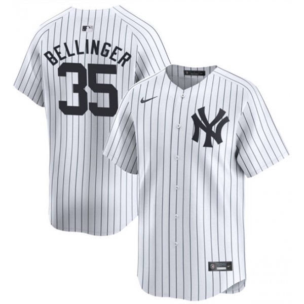 New York Yankees #35 Cody Bellinger White 2024 Home Limited With Name Stitched Jersey