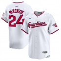 Cleveland Guardians #24 Triston McKenzie White Home Limited Stitched Jersey