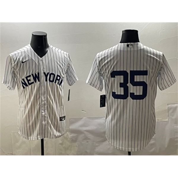 New York Yankees #35 Cody Bellinger White Cool Base Stitched Jersey