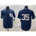 New York Yankees #35 Cody Bellinger Navy Cool Base Stitched Jersey