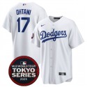 Los Angeles Dodgers #17 Shohei Ohtani White 2025 World Tour: Tokyo Series Home Stitched Jersey