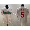 Philadelphia Phillies #5 Bryson Stott White Phanatic Cool Base Stitched Jersey
