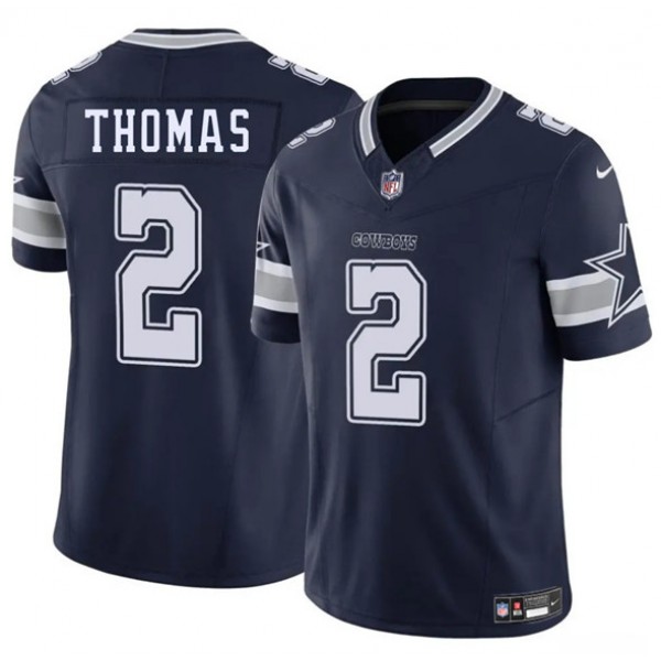 Dallas Cowboys #2 Juanyeh Thomas Navy 2025 F.U.S.E. Vapor Untouchable Limited Stitched Jersey