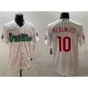 Philadelphia Phillies #10 J.T. Realmuto White Phanatic Cool Base Stitched Jersey