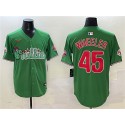 Philadelphia Phillies #45 Zack Wheeler Green Phanatic Limited Stitched Jersey
