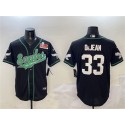 Philadelphia Eagles #33 Cooper DeJean Black 2025 Super Bowl LIX Patch Cool Base Stitched Jersey