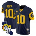 Los Angeles Rams #10 Cooper Kupp Navy 2025 4-Star C Patch F.U.S.E. V2 Limited Stitched Jersey