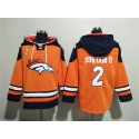 Denver Broncos #2 Pat Surtain II Orange Navy Ageless Must-Have Lace-Up Pullover Hoodie