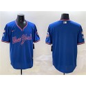 New York Mets Blank Royal 2025 Spring Training Stitched Jersey