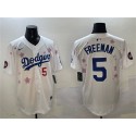 Los Angeles Dodgers #5 Freddie Freeman White 2025 Tokyo Series Limited Stitched Jersey