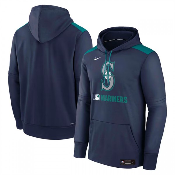 Seattle Mariners Navy Collection Performance Pullover Hoodie
