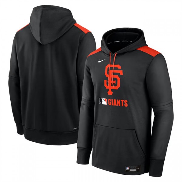 San Francisco Giants Black Collection Performance Pullover Hoodie