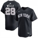 New York Yankees #28 Austin Wells Navy 2025 Alternate Limited Stitched Jersey
