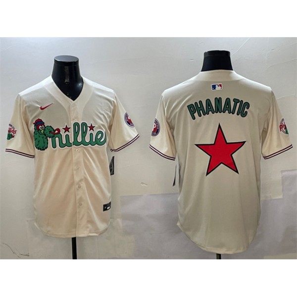 Philadelphia Phillies Phanatic Cream Limited Stitched Jersey