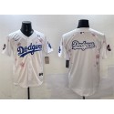 Los Angeles Dodgers Team Big Logo White 2025 Tokyo Series Limited Stitched Jersey
