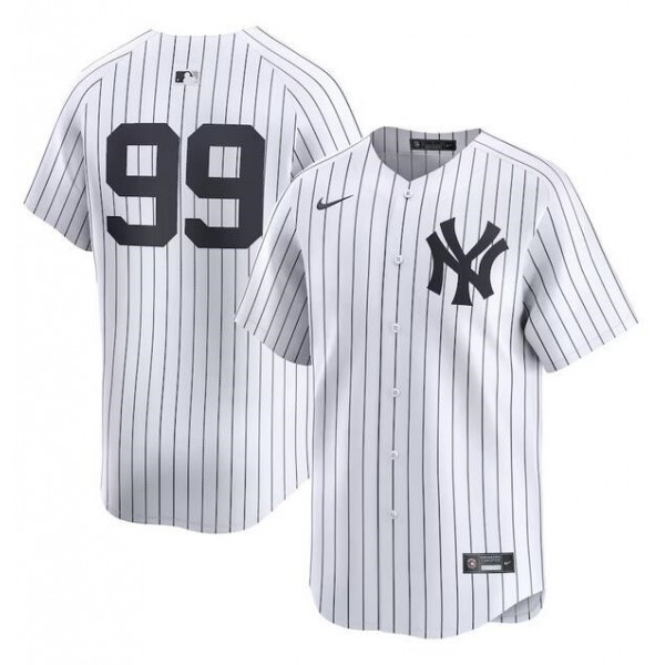 New York Yankees #99 Aaron Judge White Home Limited Stitched Jersey