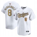 Los Angeles Dodgers #8 Enrique Hernández White 2025 Gold Collection Limited Stitched Jersey